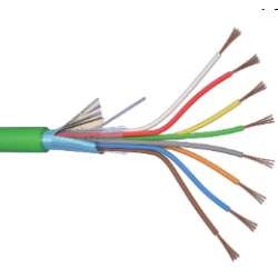 ELAN Control Cable Shielded LSZH Jacket 8 core (8x0.22), 100m, 240081