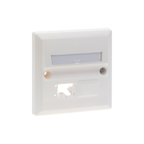 R&M BS Faceplate 86x86, 2x1-Port, pure white R503341