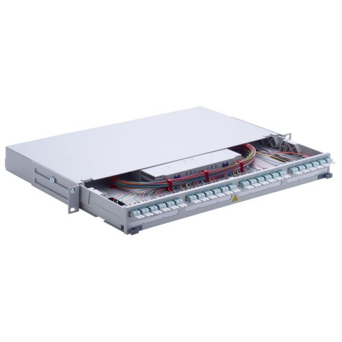 R&M 19" 1U UniRack2 12xLC-Duplex OM3, PC, ceramic, Bm/3 R816225