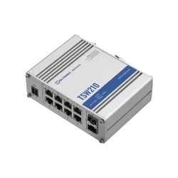 TELTONIKA Unmanaged Industrial Switch 8 Gigabit ports 2 SFP ports - TSW210